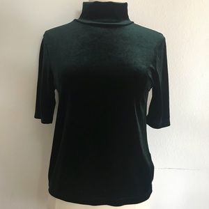 Zara velvet top sz M